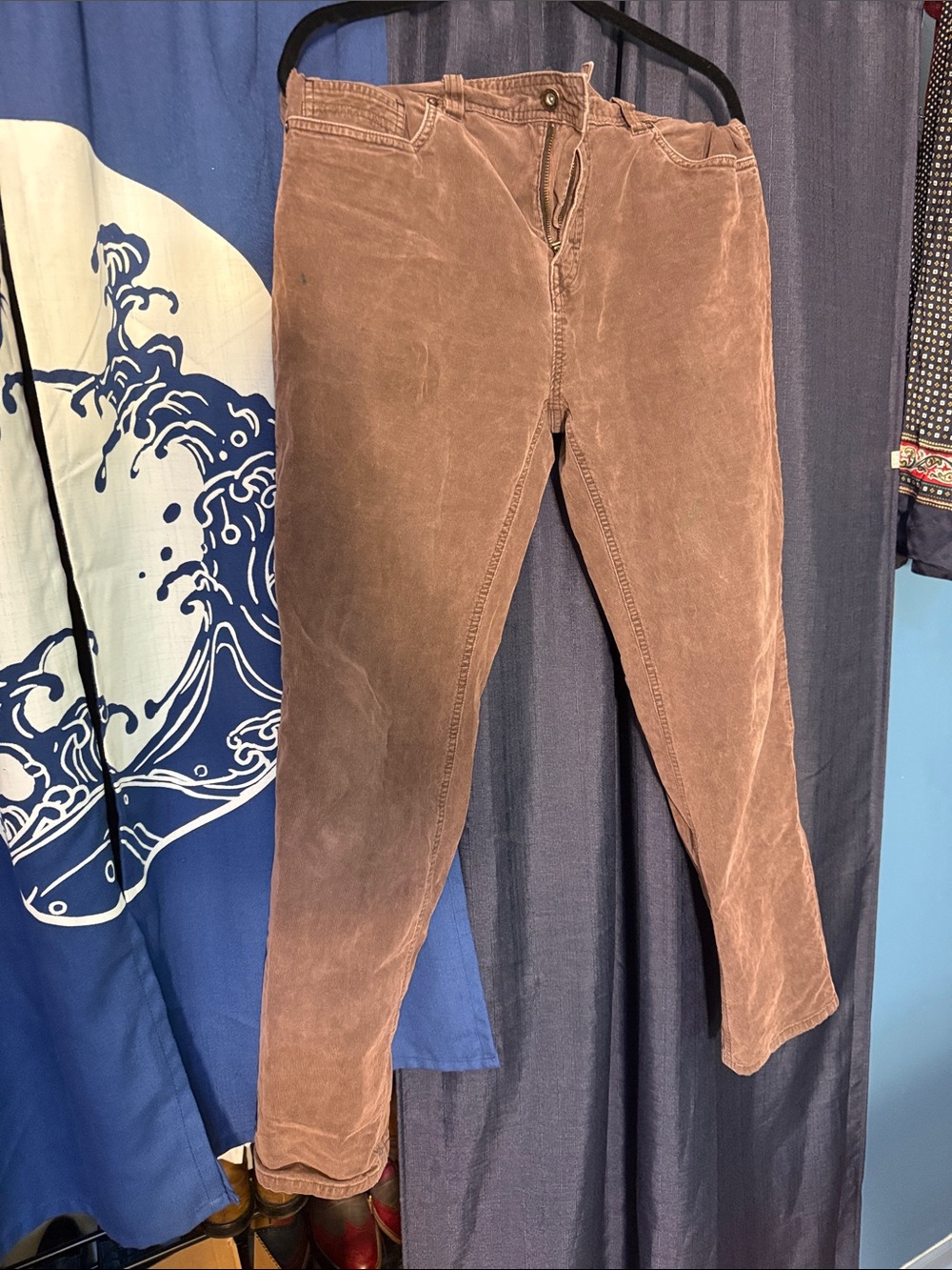 Prana Men's Corduroy Trousers in Rust Brown